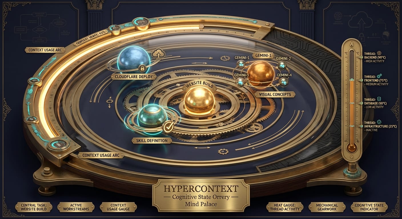 Hypercontext cognitive state orrery