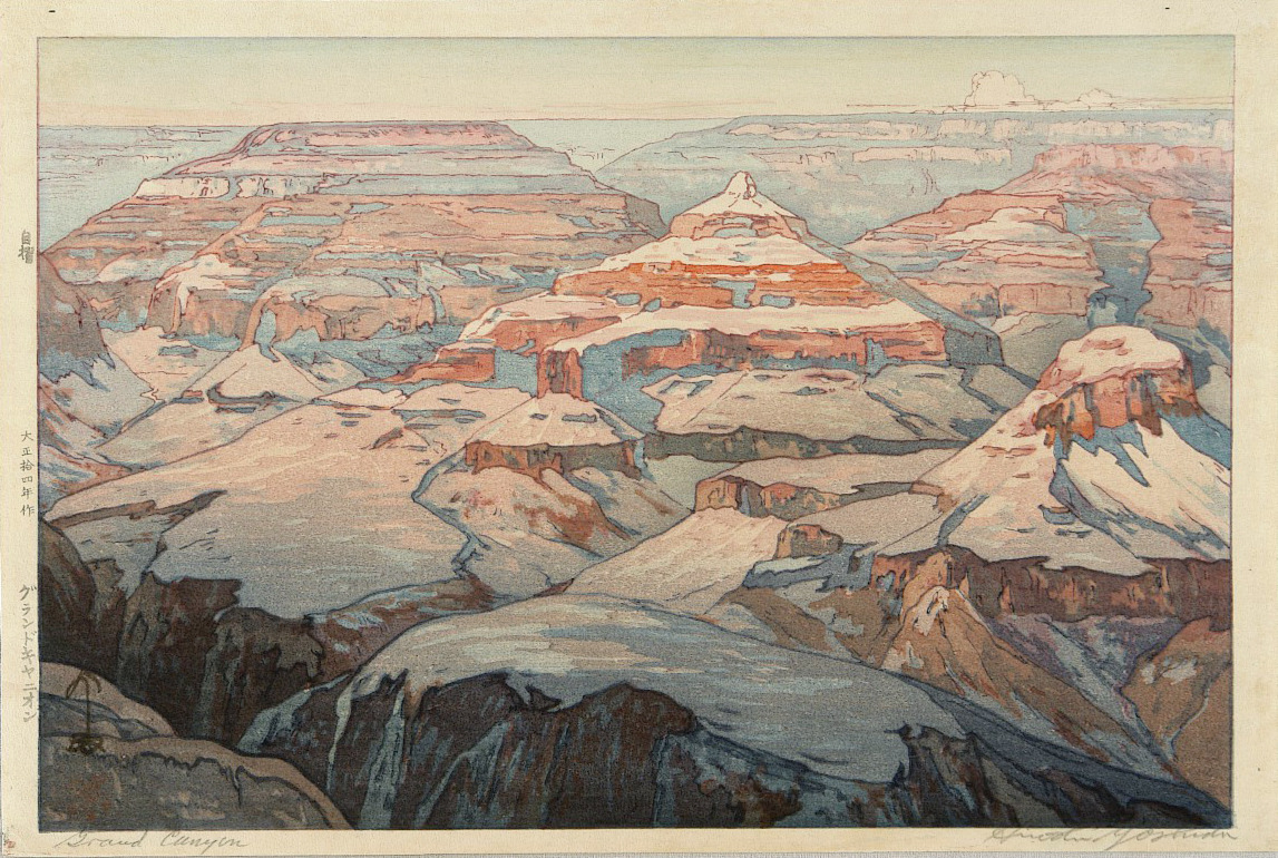 Hiroshi Yoshida — Grand Canyon woodblock