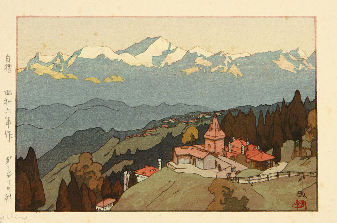 Hiroshi Yoshida — Darjeeling woodblock