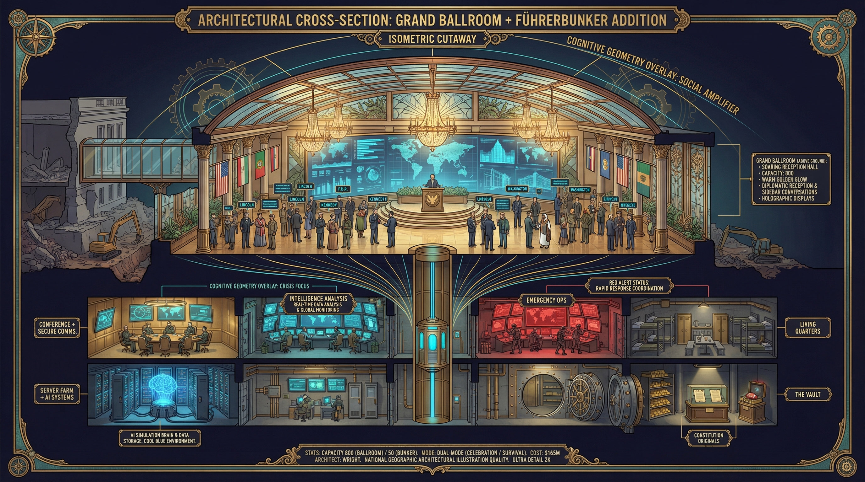 Ballroom + Bunker Cross-Section